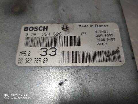 Foto 3ª: Centralita Motor ECU Peugeot 306 STYLE 88CV 65KW [G-NFZ] (1997)