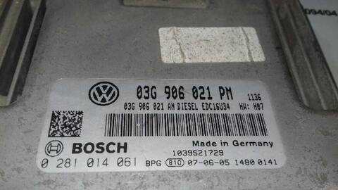 Foto 2ª: Centralita Motor ECU Volkswagen Golf 1.9 TDI BERLINA 105CV 77KW [BXE] (2007)