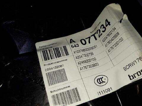 Foto 3ª: Elevalunas Manual Trasero Izquierdo Mercedes Clase A 140 A 200 CDI 176.008) 136CV 100KW [651930] (2016)