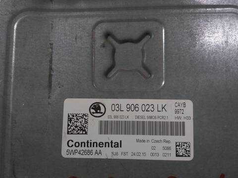 Centralita Motor ECU Skoda Spaceback 1.6 TDI 90CV 66KW