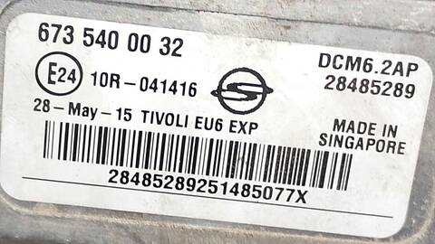 Foto 4ª: Centralita Motor ECU Ssangyong Tivoli CRYSTAL 4X2 116CV 85KW [673910] (2015)