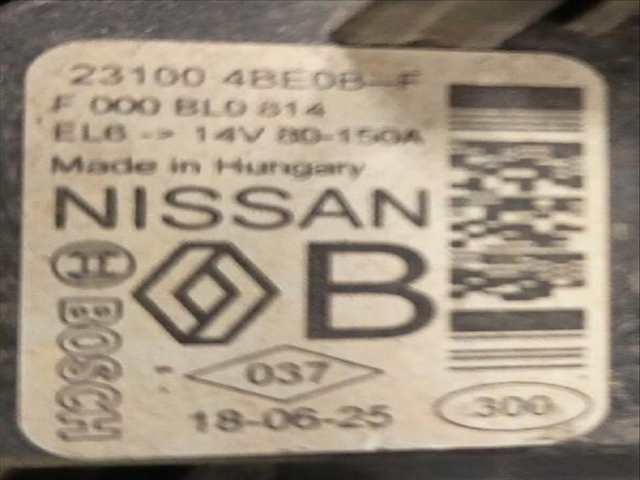 Alternador Nissan Qashqai 1.2 DIG-T