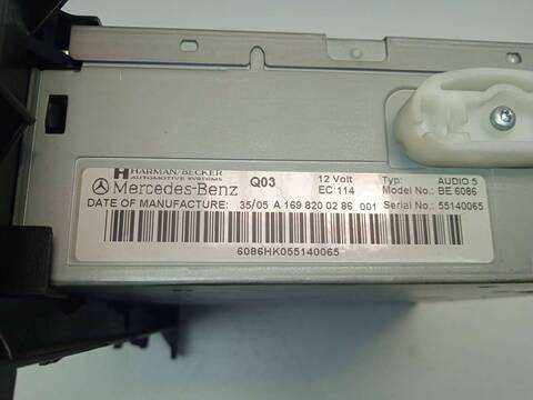 Foto 3ª: Sistema Audio Radio CD Mercedes Clase B 150 2.0 CDI CAT 109CV 80KW [640940] (2005)