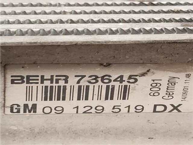 Foto 2ª: Intercooler Opel Zafira 2.0 DTI 16V [Y 20 DTH]