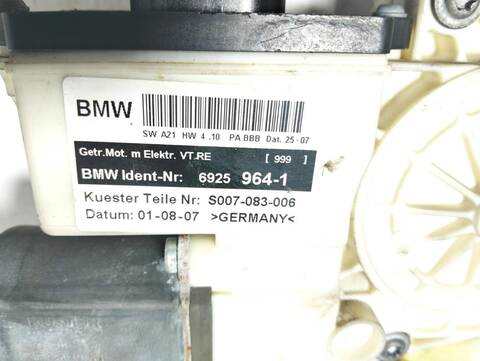 Foto 3ª: Elevalunas Eléctrico Delantero Derecho Bmw X3 3.0 TD CAT 218CV (2004)