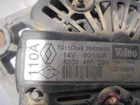 Foto 3ª: Alternador Renault Megane COUPE 113CV 83KW II COUPE/CABRIO [F9Q 8] (2005)