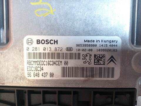 Foto 2ª: Centralita Motor ECU Peugeot 308 CONFORT 1.6 16V HDI 90CV (2007)