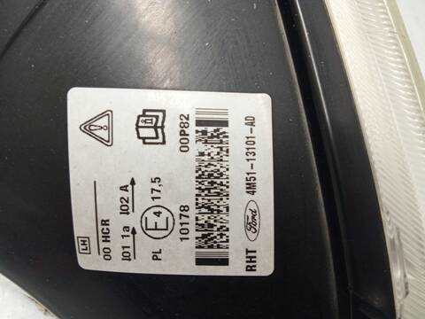 Foto 4ª: Faro Izquierdo Ford Focus 1.6 AMBIENTE D) [1 6 LTR. - 66 KW TDCI CAT] BERLINA 90CV