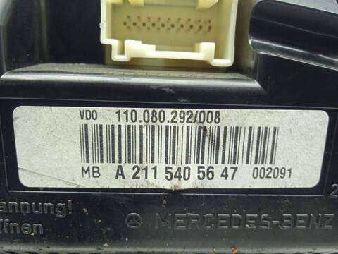 Foto 2ª: Cuadro de Instrumentos Mercedes Clase E 180 2.2 CDI CAT BERLINA 150CV 110KW [OM646961] (2007)