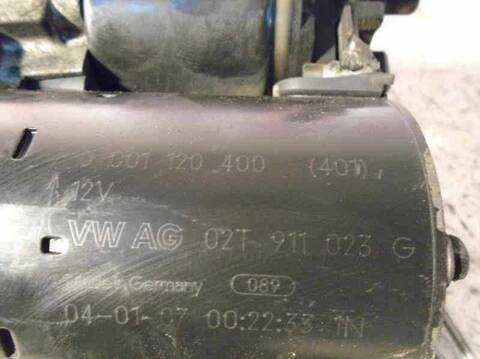 Foto 3ª: Motor de Arranque Skoda Fabia 1.4 75CV 55KW [BBY] (2004)