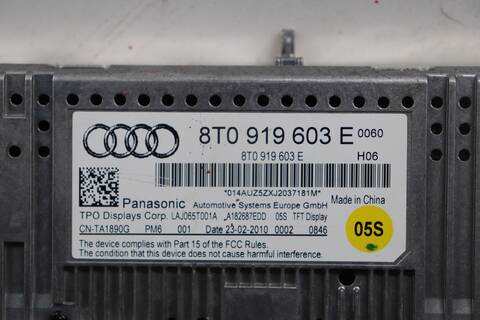 Foto 3ª: Pantalla Multifuncion Audi A4 BASICO AVANT 143CV 105KW (2010)