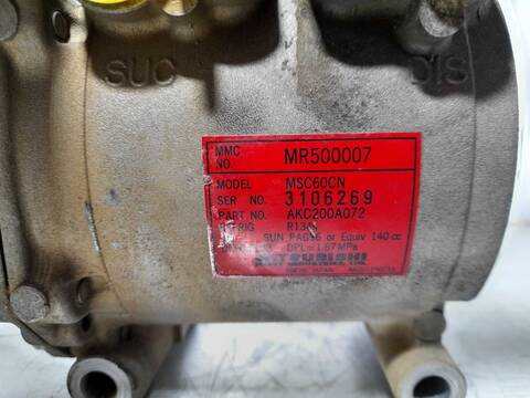 Foto 4ª: Compresor Aire Acondicionado Mitsubishi Carisma 1.6 CAT BERLINA 99CV 73KW [4G92] (2002)