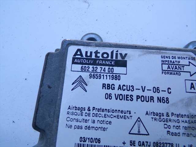 Foto 2ª: Centralita Airbag Citroen Xsara 1.6 HDI 1999-2010 [9HZ] (2007)