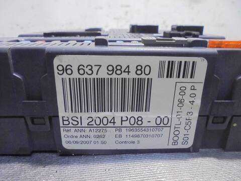 Foto 3ª: Centralita Confort BSI Citroen C4 VTR PLUS BERLINA 109CV 80KW [9HZ] (2007)