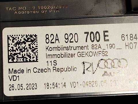 Foto 4ª: Cuadro de Instrumentos Audi A1 30 TFSI 110CV 81KW [DLAA] (2023)