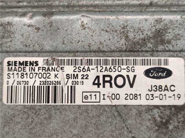 Foto 2ª: Centralita Motor ECU Ford Fiesta 1.4 16V [FXJB]