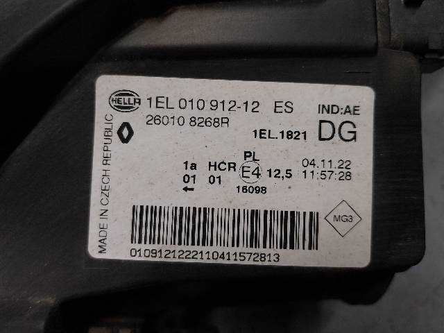 Foto 3ª: Faro Derecho Renault Zoe ELECTRICO [6AQ60] (2018)