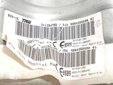 Foto 4ª: Kit Airbag Citroen C4 1.2 THP 110 110CV 81KW [HNZ] (2015)