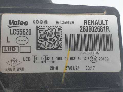 Foto 3ª: Faro Izquierdo Renault Megane TECHNO (2016)