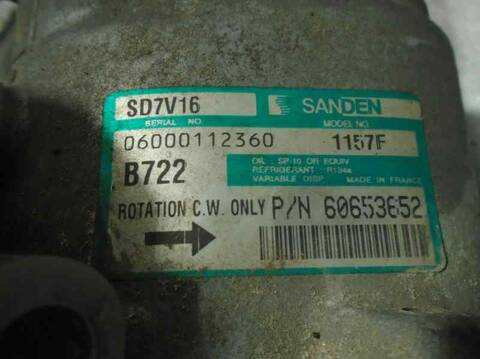 Foto 4ª: Compresor Aire Acondicionado Alfa Romeo 147 1.6 16V CAT 105CV 77KW [AR37203] (2004)