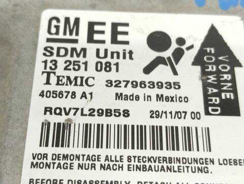 Foto 2ª: Centralita Airbag Opel Astra 1.7 16V CDTI 101CV 74KW [Z17DTH] (2008)