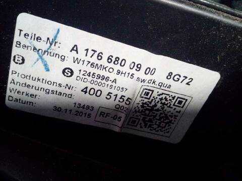 Foto 4ª: Palanca de Cambio Mercedes Clase A 140 A 180 CDI BLUEEFFICIENCY 176.012) 109CV 80KW [K9K] (2016)