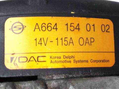 Alternador Ssangyong Actyon 2.0 XDI