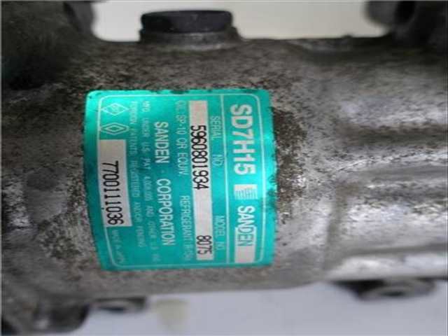 Foto 3ª: Compresor Aire Acondicionado Renault Laguna 1.6 16V B568 B561) 107CV 79KW [G/ K4M F 7] (2000)