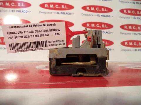 Foto 4ª: Cerradura Puerta Delantera Derecha Fiat Scudo 2.0 16V JTD CAT 109CV 80KW [RHW] (2005)