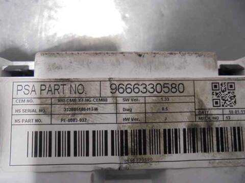 Foto 3ª: Cuadro de Instrumentos Citroen C5 2.0 HDI FAP BERLINA 163CV 120KW [RHH] (2011)