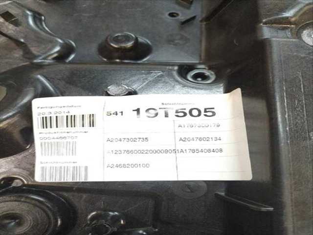 Foto 3ª: Elevalunas Manual Trasero Izquierdo Mercedes Clase A 140 A 220 CDI 176.003) (2012)