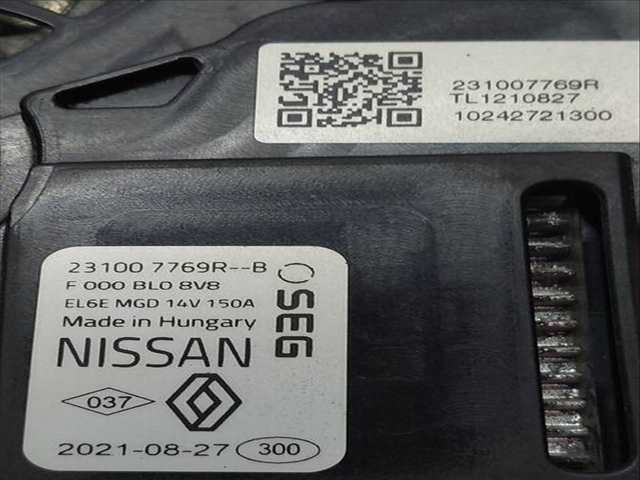 Foto 2ª: Alternador Nissan Juke 117 CV 86KW [HR10DDT] (2021)