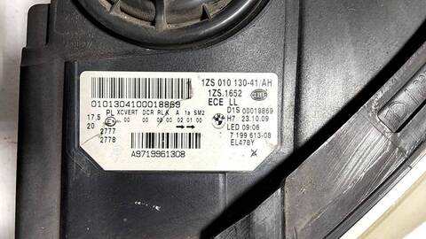 Foto 3ª: Faro Izquierdo Bmw Serie 5 518 3.0 TD 245CV [N57D30A] (2009)
