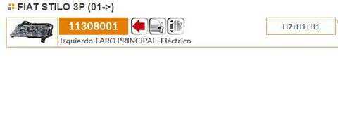 Foto 2ª: Faro Izquierdo Fiat Stilo 115CV 85KW