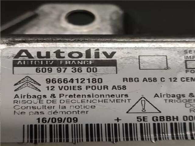 Foto 2ª: Centralita Airbag Citroen C3 1.6 SX [1.6 LTR. - 66 KW 16V HDI] [9HX]
