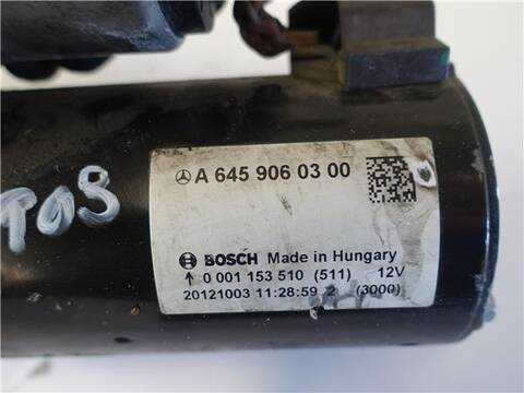 Foto 3ª: Motor de Arranque Mercedes Clase B 150 B 180 CDI 1796 CC 80 KW [D 651901] (2012)