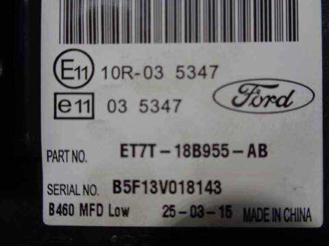 Foto 2ª: Pantalla Multifuncion Ford Fiesta BLACK EDITION 82CV 60KW [SNJD] (2015)