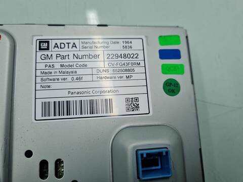 Foto 2ª: Pantalla Multifuncion Opel Meriva EXCELLENCE 110CV 81KW [B16DTL] (2015)