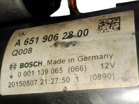 Foto 3ª: Motor de Arranque Mercedes Clase C 160 C 220 BLUETEC - D 205.002 205.004) (2013)