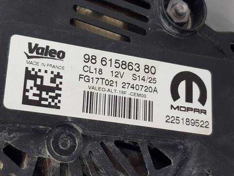 Foto 3ª: Alternador Citroen Berlingo WORKER M (2018)