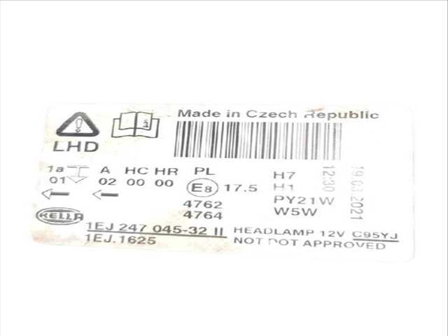 Piloto Delantero Derecho Ford Fiesta 1.0 ECOBOOST