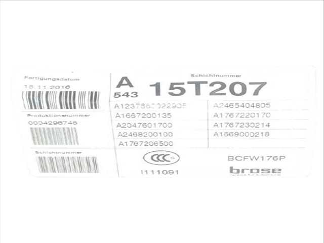 Foto 3ª: Elevalunas Eléctrico Delantero Izquierdo Mercedes Clase A 140 A 200 CDI - D 176.008) (2012)