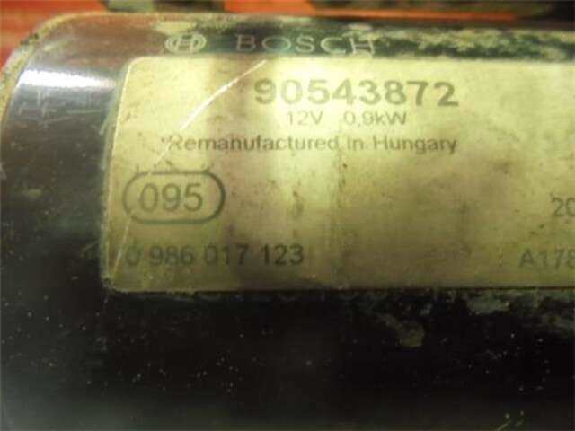 Foto 3ª: Motor de Arranque Opel Astra 1.6 16V [Z 16 XE]