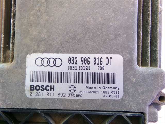 Foto 4ª: Centralita Motor ECU Audi A3 2.0 TDI MODELO 8P,2004-2008 [BKD] (2005)