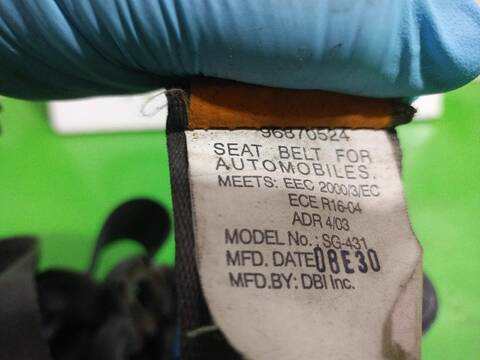 Foto 3ª: Cinturón Trasero Izquierdo Chevrolet Aveo LS 101CV [F14D4] (2006)