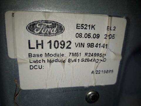 Foto 2ª: Elevalunas Manual Trasero Izquierdo Ford Kuga TITANIUM 136CV 100KW [G6DG] (2009)
