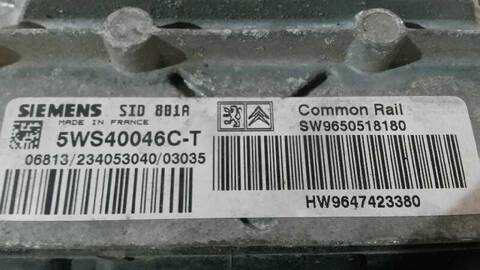 Foto 3ª: Centralita Motor ECU Citroen Xsara 2.0 HDI CAT RHY - DW10TD) BERLINA 90CV 66KW (2003)