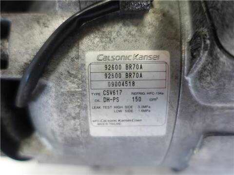 Foto 3ª: Compresor Aire Acondicionado Nissan Qashqai 2.0 DCI 150CV 110KW [M9R] (2010)