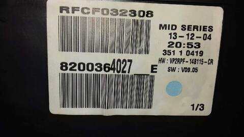 Foto 3ª: Cuadro de Instrumentos Renault Megane CONFORT DYNAMIQUE COUPE 113CV 83KW II COUPE/CABRIO [K4M+-760] (2005)