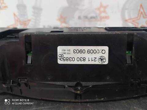 Foto 2ª: Mando Climatizador Mercedes Clase E 180 E 220 CDI 211.006) BERLINA 150CV 110KW [646961] (2003)